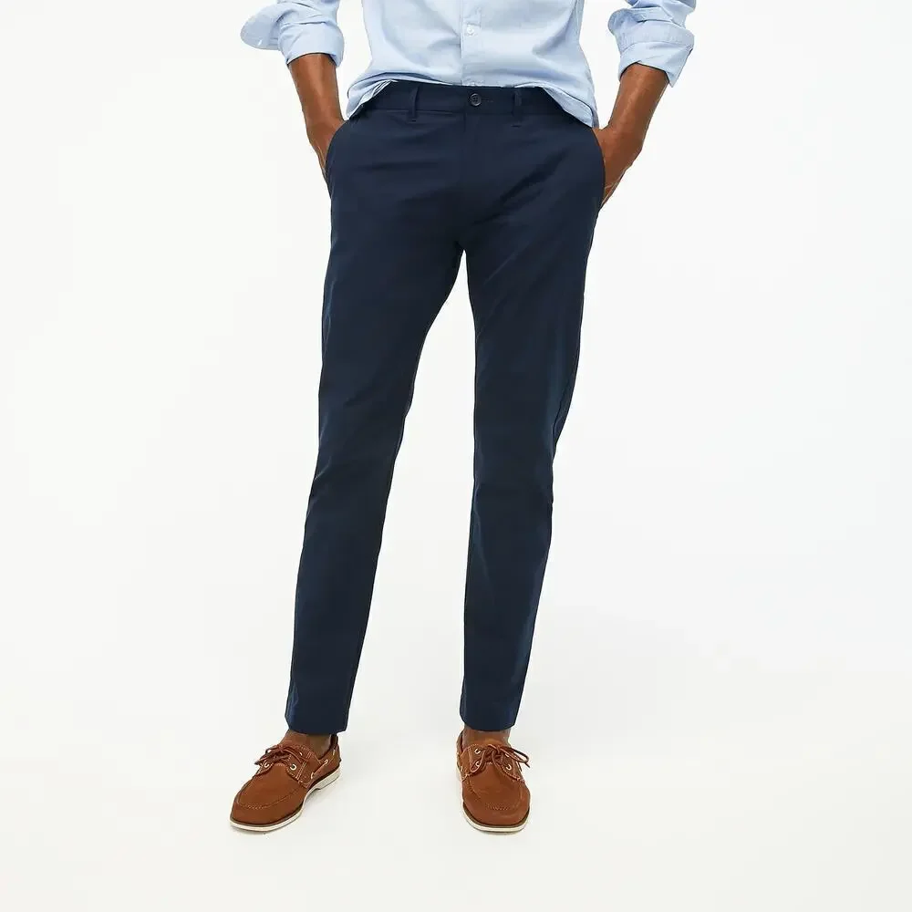J. Crew Factory Slim Fit Tech Chino Pants Straight Leg Navy Blue NWT 28 x 30